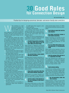 30 Good Rules For Connection Design
