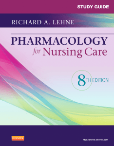 pharmacology-for-nursing-care-study-guide-8nbsped-9781437735819