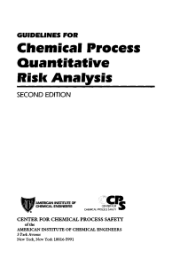 Guidelines for Chemical Process Quantitative Risk Analysis compressed
