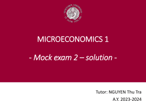 Mock exam 2 - solution