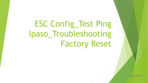 ESC Configuration