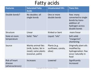Fatty acids(1) (1)