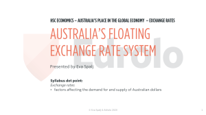 Australias floating exchange rate system - Notes (9)