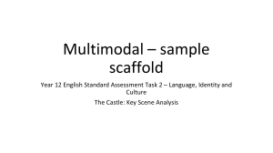 The Castle - Language, Identity and Culture - Multimodal Assessment Task – Sample Scaffold - 2024