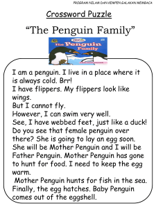 The Penguin Family Crossword Puzzle
