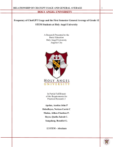 ChatGPT Usage & Academic Performance in STEM Students