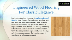Engineered Wood Flooring For Classic Elegance