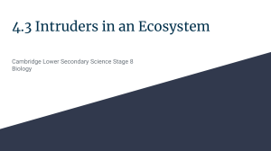 4.3 Intruders in an Ecosystem