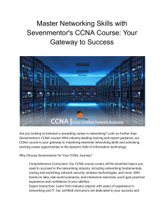 CCNA Course by Sevenmentor