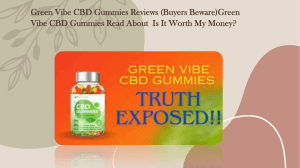 Green Vibe CBD Gummies Reviews