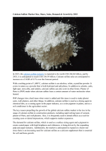 Calcium Sulfate Market Size, Share, Sales, Demand & Growth by 2033