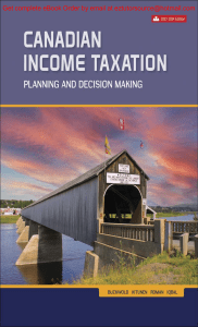 eBook Canadian Income Taxation Planning and Decision Making (2023-2024) 26e By  Buckwold, Kitunen, Roman, Iqbal
