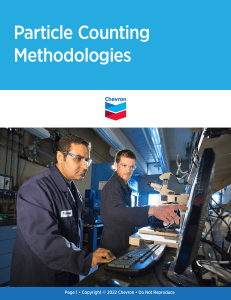 Particle Counting Methodologies White Paper