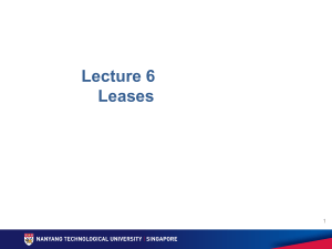 FF6003 Lecture 6 Leases