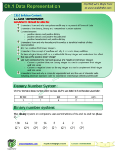 1.1 Number System O levels CS