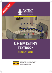 Senior One Chemistry Textbook: Lower Secondary Curriculum