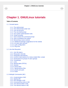 GNU Linux tutorial