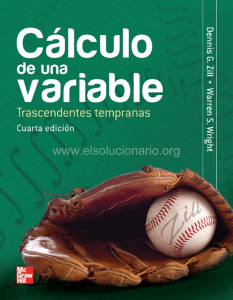 Cálculo de una Variable - Dennis G. Zill - 4ta Edición