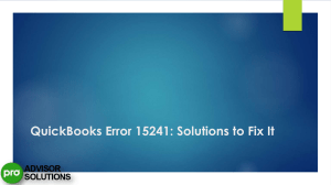 Troubleshoot QuickBooks Payroll Update Error 15241 Complete Guide