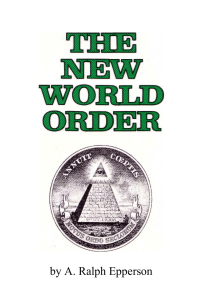 The New World Order- A Ralph Epperson