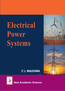 Power System by C.L. Wadhwa