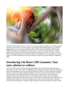 Life Boost CBD Gummies Review Legit Or Another Advertised SCAM