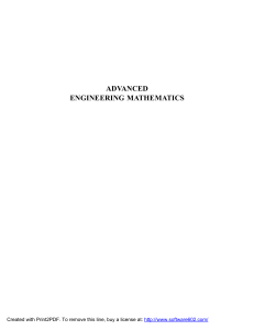 Advanced Engineering Mathematics (2)