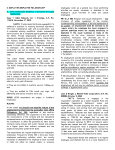 Employer-Employee Relationship Case Analysis