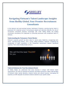 Navigating Vietnams Talent Landscape Insights from Shellby Global Your Premier Recruitment Consultants