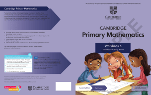 Cambridge  Maths WBgrade 5