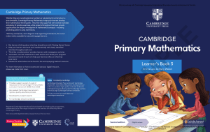 Cambridge  Maths LB grade 5