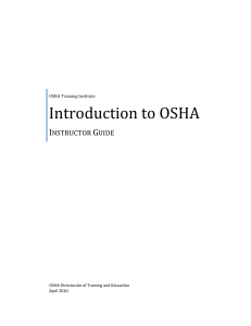 Intro to OSHA guide