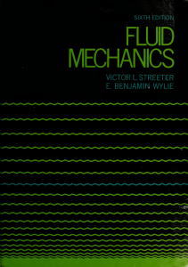Fluid mechanics Streeter 6th edition