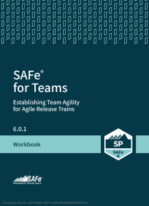 SAFe for Teams Workbook (6.0)