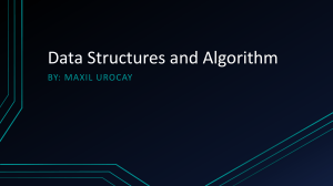 Data Structures and Algorithm 1st topic