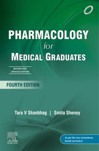 Pharmacology for Medical Graduates Textbook