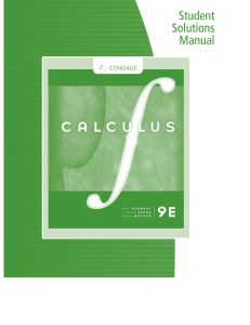 STEWART - STUDENTS - SOLUTIONS MANUAL