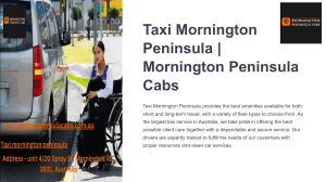 taxi mornington peninsula