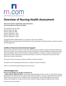 Health Assess-Study Guide
