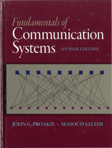 FUNDAMENTALS OF COMMUNICATION SYSTEMS Jo