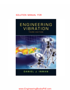 3rd - Solution Manual Engineering Vibration 3rd Edition By Daniel J Inman