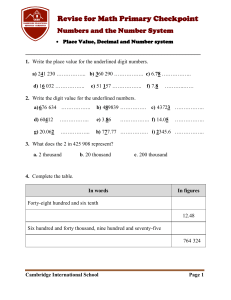 Math Checkpoint Worksheet- Place value and decimal.docx 
