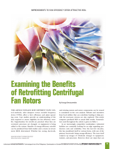 Examining the Benefits of Retrofitting Centrifugal Fan Rotors Improvements