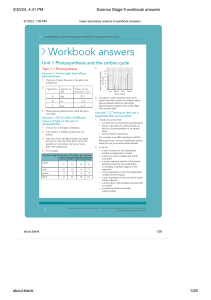 Science Stage 9 workbook answers