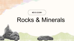 Rocks and Minerals: Types, Formation, and Uses