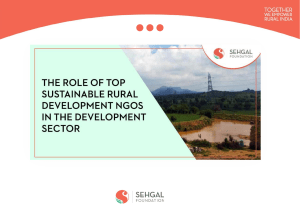 The Role Of Top Sustainable Rural Development NGOs In The Development Sector.pptx