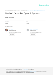 Feedback Control Of Dynamic Systems lect