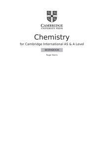 A Level Chemistry Workbook
