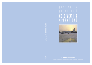 Cold weather operations