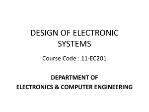 design of electronics systems unit 1 problems